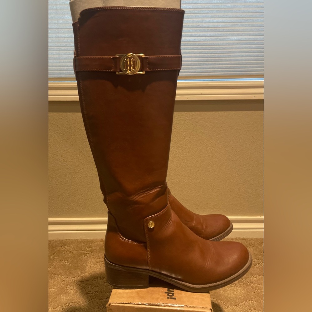 Tommy Hilfiger, TWGESINA_R Women's Ladies Size 7 Boots Brown Zip Up